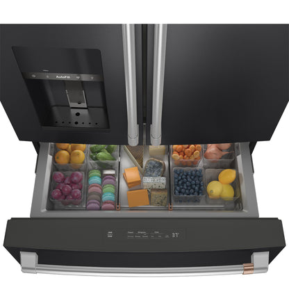 CAFE CVE28DP3ND1 CAFé™ ENERGY STAR® 27.8 Cu. Ft. Smart 4-Door French-Door Refrigerator Black