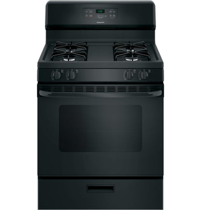 HOTPOINT Hotpoint 30" Free-Standing Standard Clean Gas Range Black - RGBS400DMBB