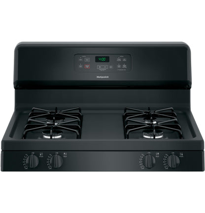 HOTPOINT Hotpoint 30" Free-Standing Standard Clean Gas Range Black - RGBS400DMBB