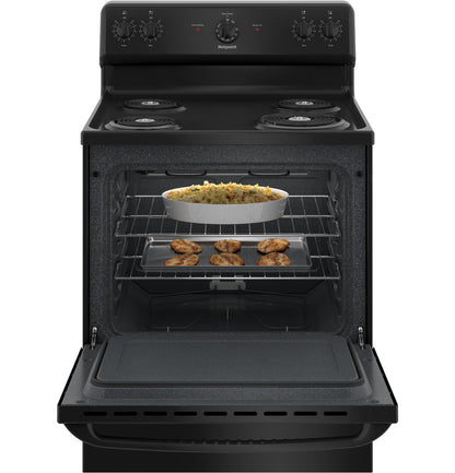 HOTPOINT Hotpoint ENERGY STAR 30" Free-Standing Electric Range Black - RBS160DMBB