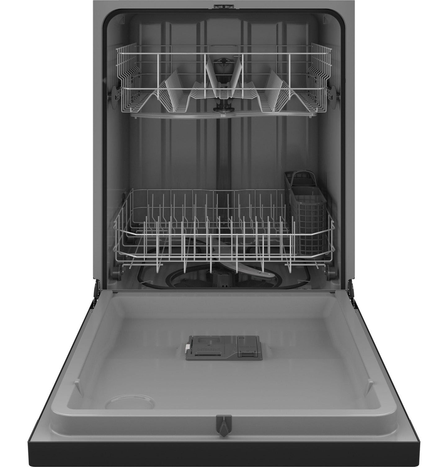 HOTPOINT One Button Dishwasher with Plastic Interior Black - HDF310PGRBB