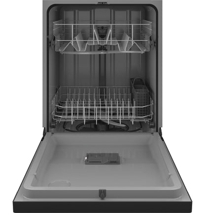 HOTPOINT One Button Dishwasher with Plastic Interior Black - HDF310PGRBB