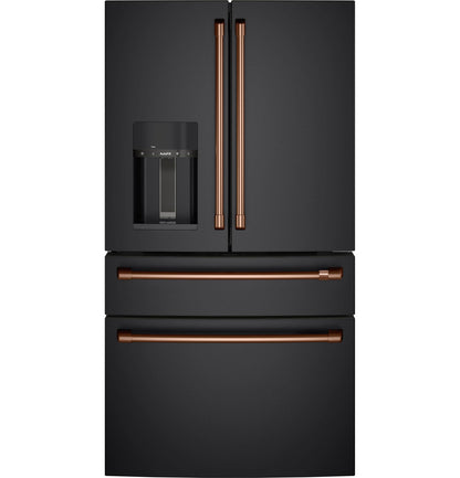 CAFE CVE28DP3ND1 CAFé™ ENERGY STAR® 27.8 Cu. Ft. Smart 4-Door French-Door Refrigerator Black