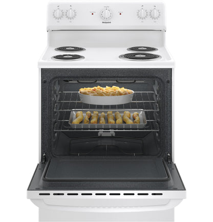 HOTPOINT Hotpoint ENERGY STAR 30" Free-Standing Electric Range White - RBS160DMWW