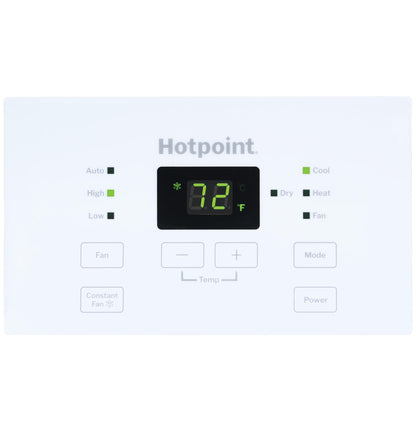 HOTPOINT AH12H09D2B Hotpoint® PTAC Heat Pump Unit with Electric Heat Backup 9,000 BTU, 230/208V, 15amp White