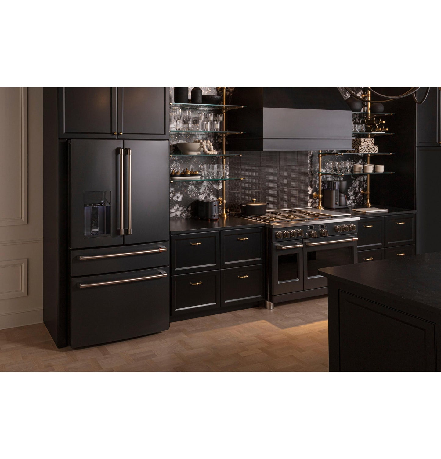 CAFE CVE28DP3ND1 CAFé™ ENERGY STAR® 27.8 Cu. Ft. Smart 4-Door French-Door Refrigerator Black