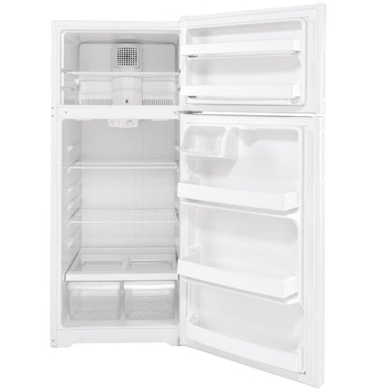 HOTPOINT Hotpoint 17.5 Cu. Ft. Recessed Handle Top-Freezer Refrigerator White - HPS18BTNRWW