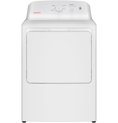 HOTPOINT Hotpoint 6.2 cu. ft. Capacity Electric Dryer with Up To 120 ft. Venting and Shallow Depth White - HTX26EASWWW