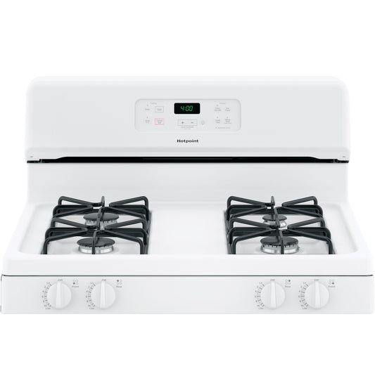 HOTPOINT Hotpoint 30" Free-Standing Standard Clean Gas Range White - RGBS400DMWW