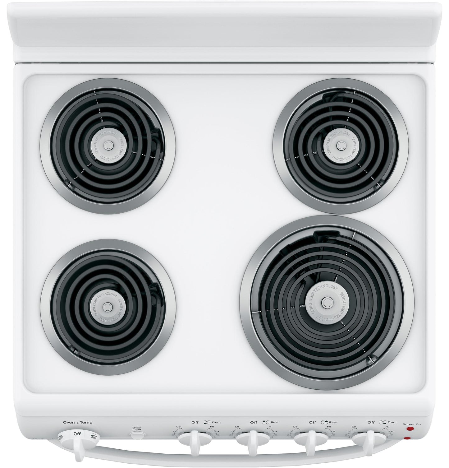 HOTPOINT RAS300DMWW Hotpoint® 24" Free-Standing Front-Control Electric Range White