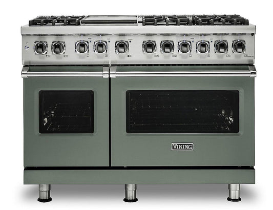 Klein Tools VIKING 48" Dual Fuel Range - Viking 5 Series Green - VDR5486GEU