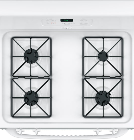 HOTPOINT Hotpoint 30" Free-Standing Standard Clean Gas Range White - RGBS400DMWW