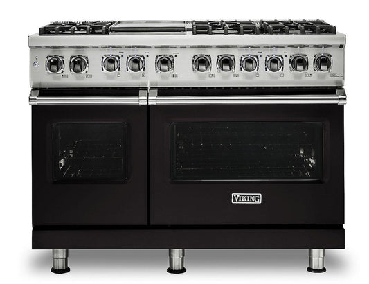 Klein Tools VIKING 48" Dual Fuel Range - Viking 5 Series Black - VDR5486GON