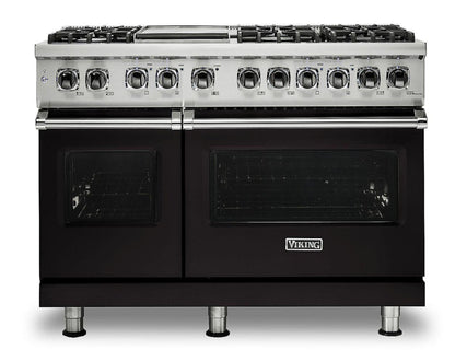 Klein Tools VIKING 48" Dual Fuel Range - Viking 5 Series Black - VDR5486GONLP