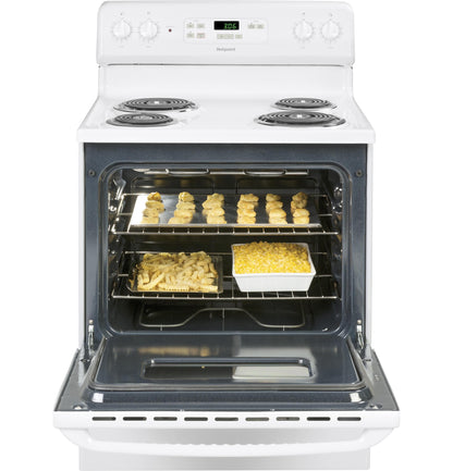 HOTPOINT Hotpoint ENERGY STAR 30" Free-Standing Standard Clean Electric Range White - RBS360DMWW