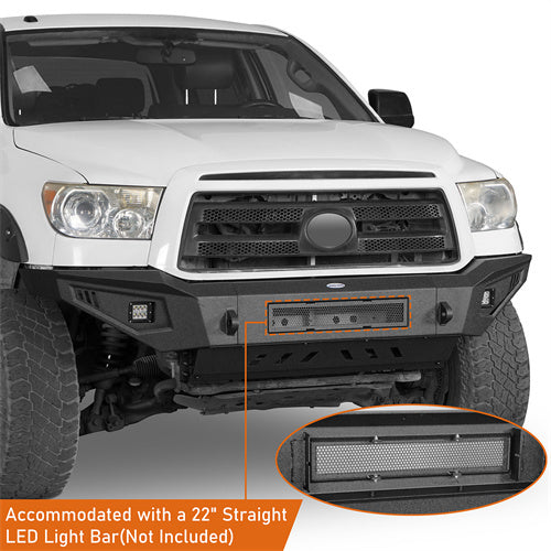 Hooke Road Full Width Front Bumper w/Skid Plate(07-13 Toyota Tundra)