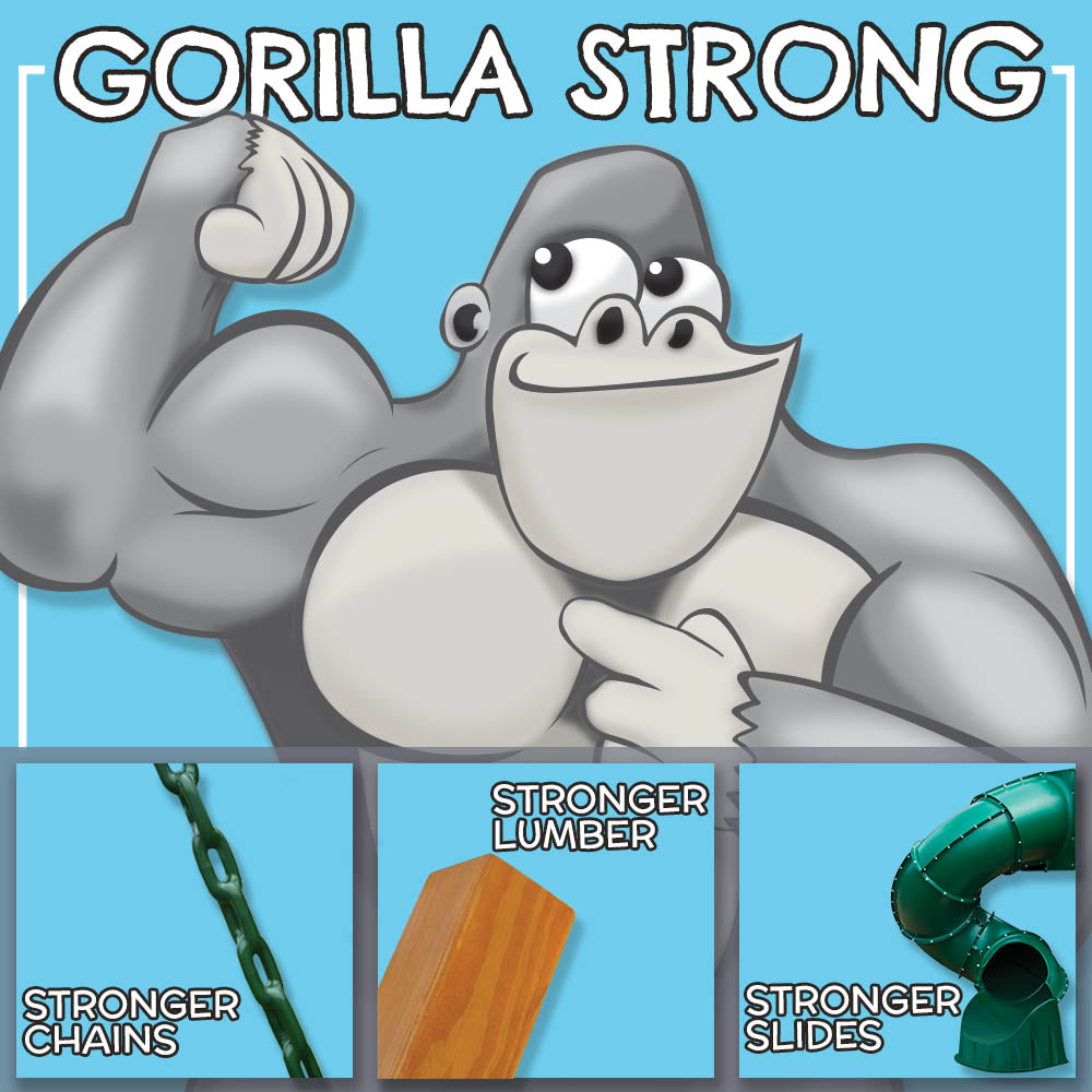 Gorilla Playsets Chateau Swing Set