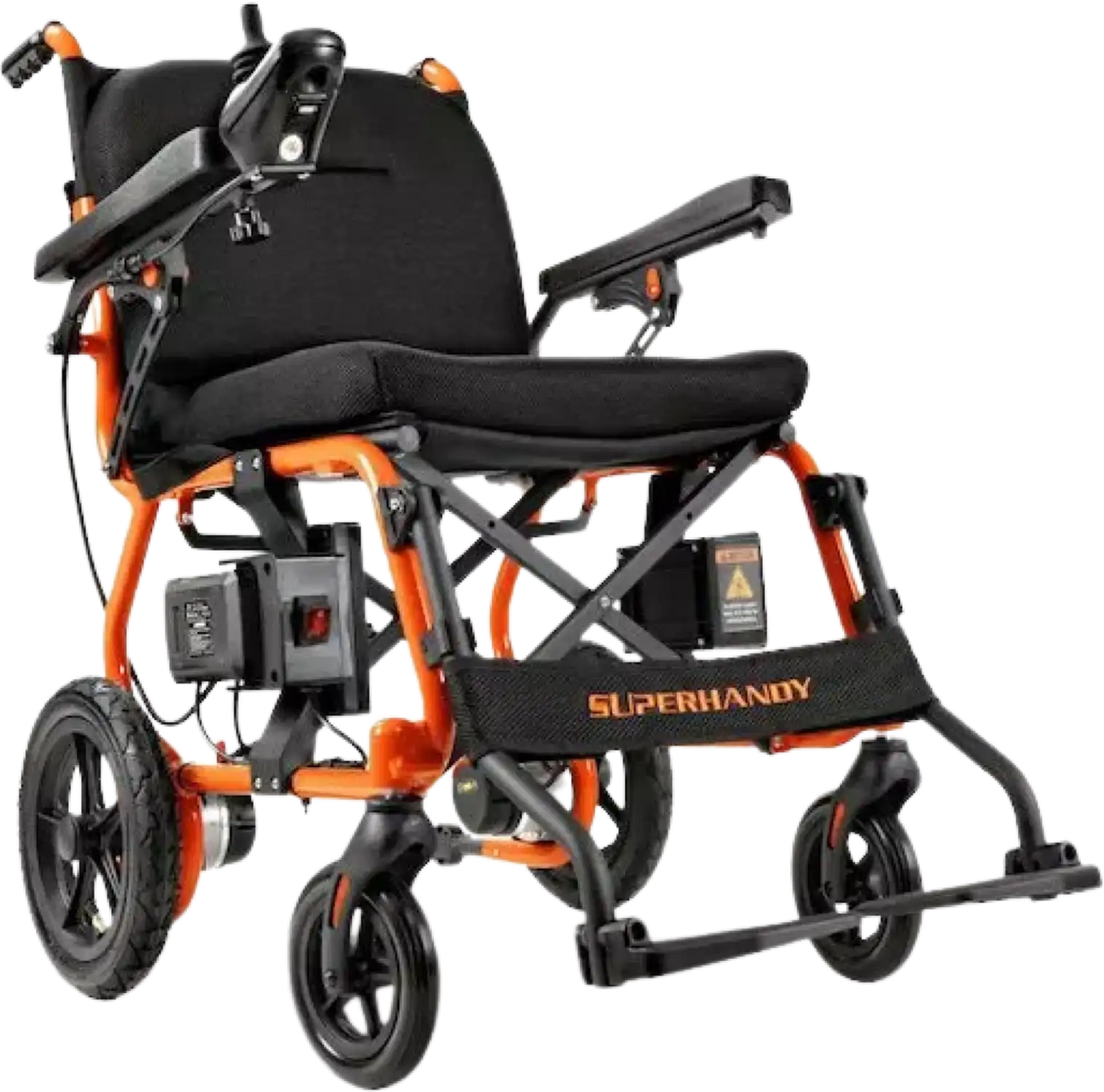 Super Handy GUT166 Foldable Electric Wheelchair Zero Turn 48V 2Ah 250W Dual Motor 4 Mile Range 330 Lbs Max Weight New - GUT166