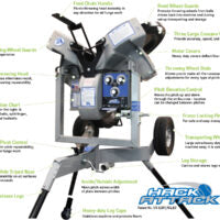 Sports Attack Hack Attack Baseball Pitching Machine w/Extended Legs