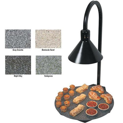 Hatco GRSSR20-DL77516 Glo-Ray Portable Heated Stone Shelf with Decorative Lamp - 120V/650W - GRSSR20-DL77516