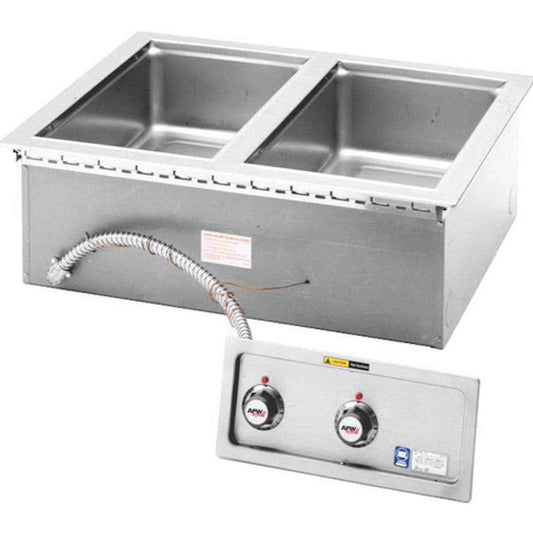 APW Wyott HFW-2 Electric Drop-In Hot Food Well Unit - AWHFW2