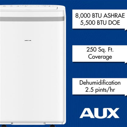 Amana - 8000 BTU Portable Air Conditioner - white  - MF-08KC