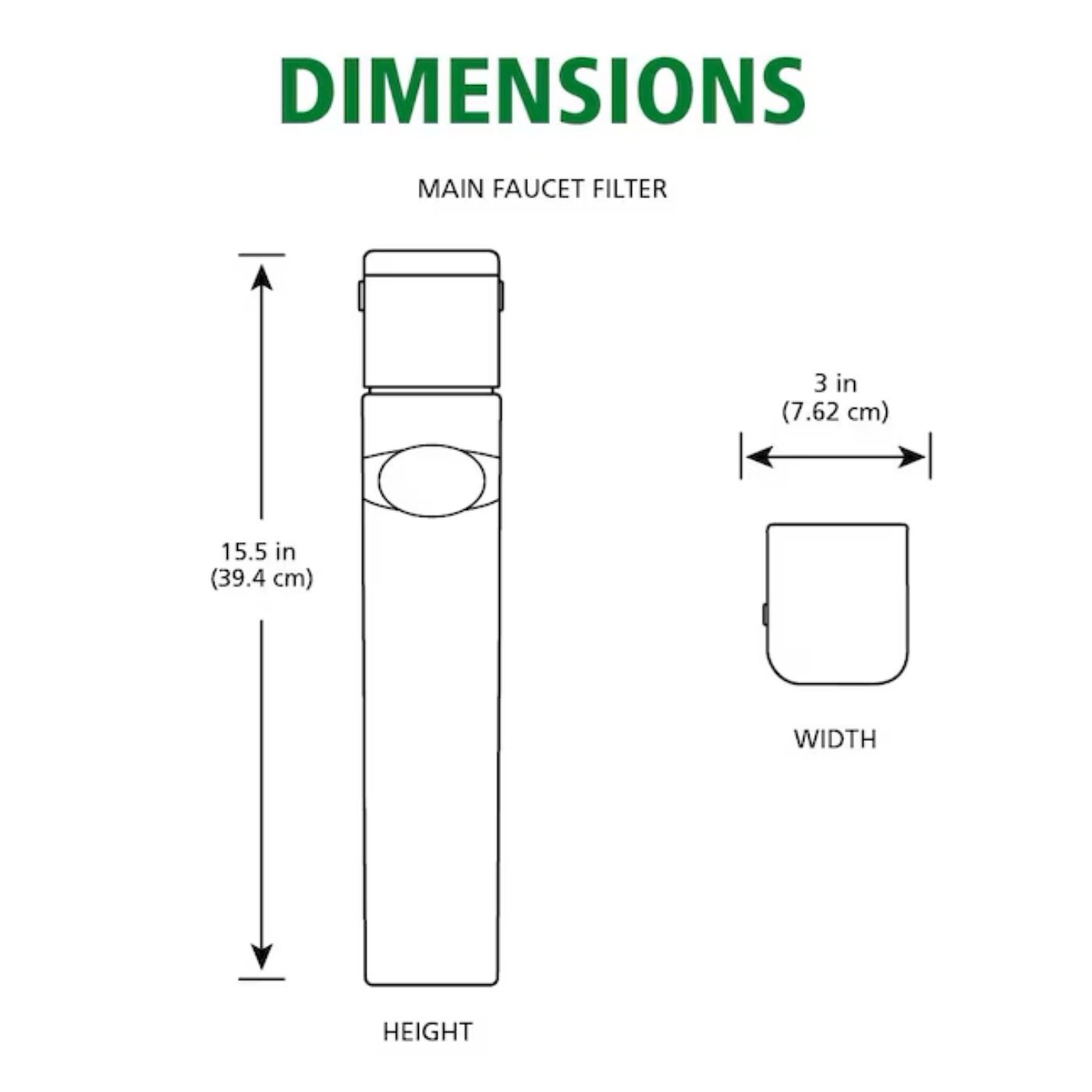 A.O. Smith Direct Connect Single-stage Carbon Block Under Sink Water Filtration System - Item # 12231963 | Model # AO-MF
