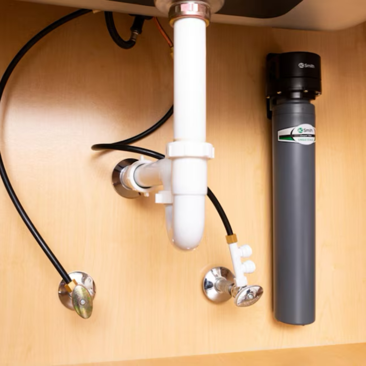 A.O. Smith Advanced Direct Connect Single-stage Carbon Block Under Sink Water Filtration System - Item # 12231962 | Model # AO-MF-ADV