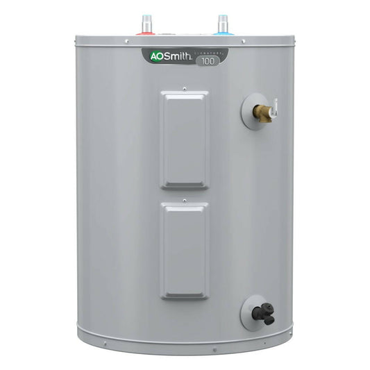 A.O. Smith  Signature 100 38-Gallon Lowboy  4500-Watt Double Element Electric Water Heater - Item #816156 | Model #E6-40L45DVB