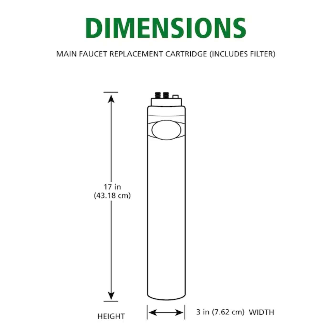 A.O. Smith Advanced Direct Connect Carbon Block Under Sink Replacement Filter -  AO-MF-ADV-R