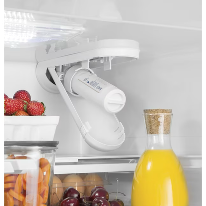 GE 27-cu ft French Door Refrigerator with Ice Maker and Water dispenser (White) ENERGY STAR