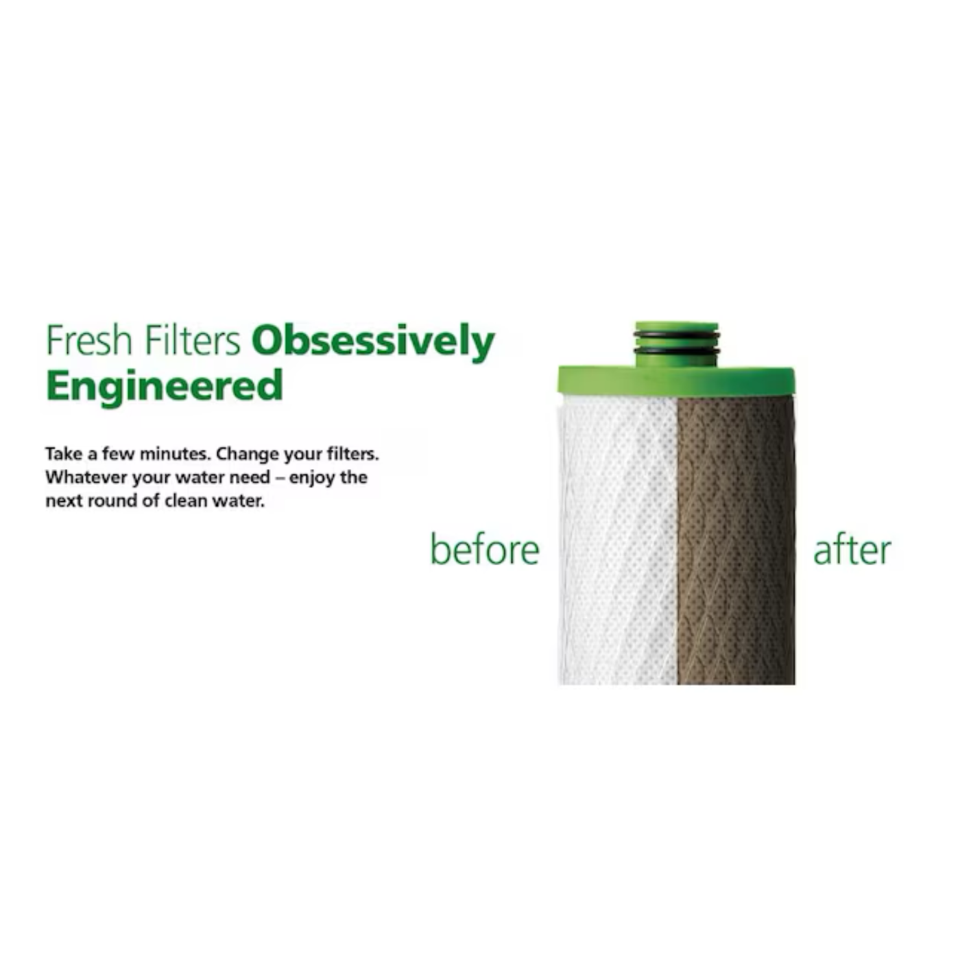 A.O. Smith 2-Stage Carbon Block Under Sink Water Filtration System with Brushed Nickel Faucet - AO-US-200