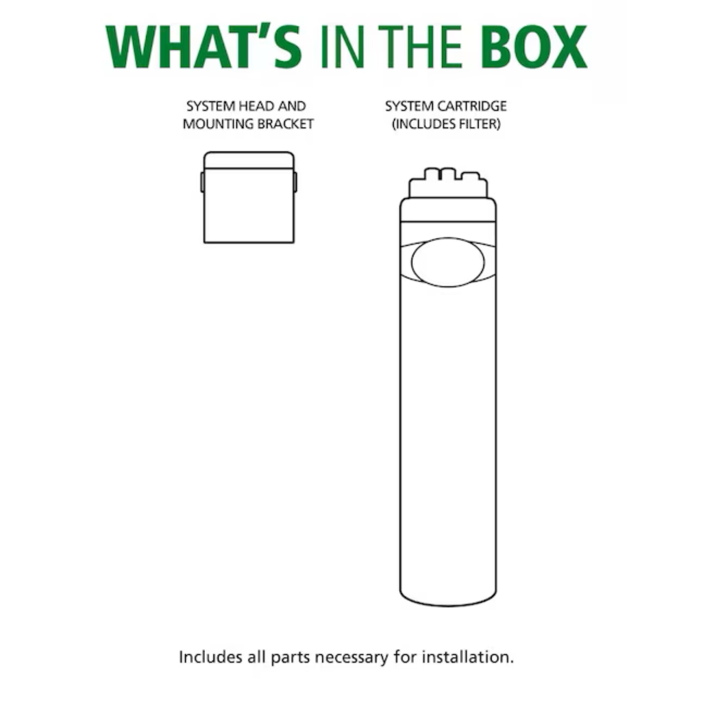 A.O. Smith Direct Connect Single-stage Carbon Block Under Sink Water Filtration System - Item # 12231963 | Model # AO-MF