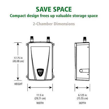 A.O. Smith Signature Series 240-Volt 14-KW 1.6-GPM Tankless Electric Water Heater - R2VR-140E