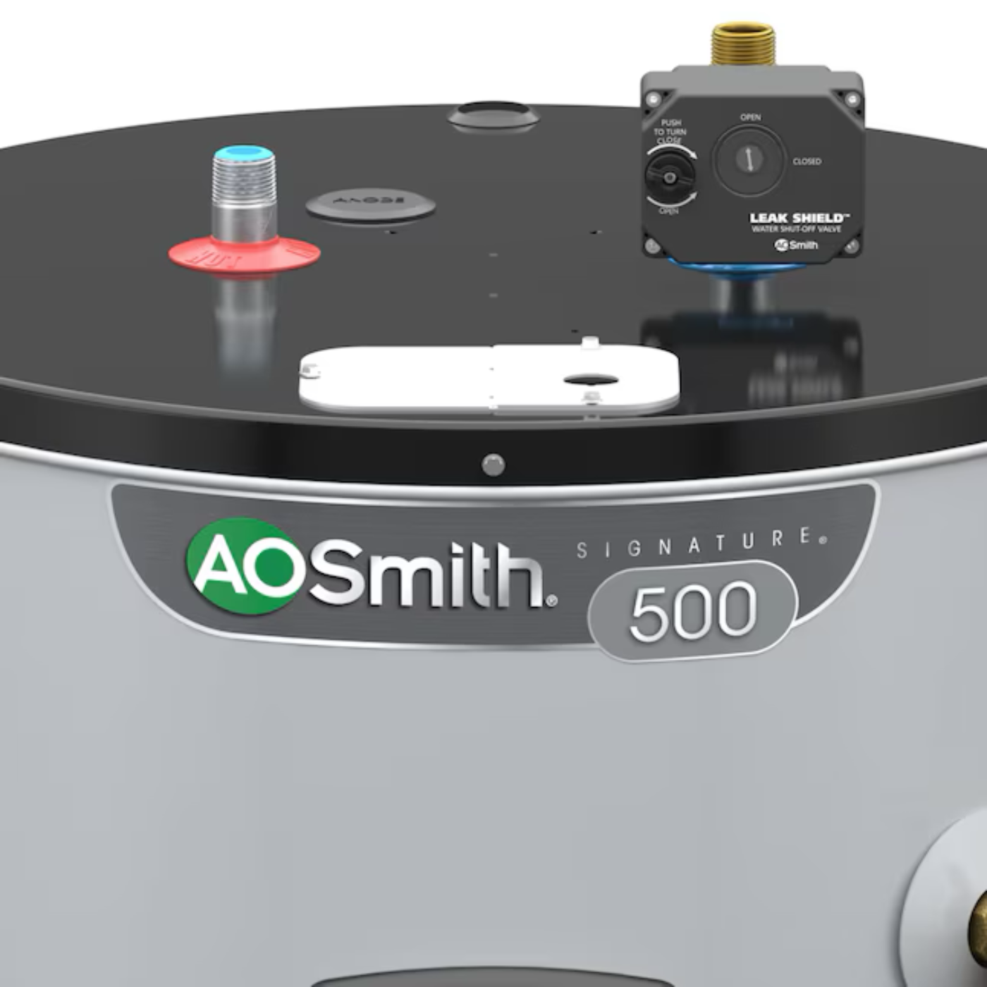 A.O. Smith Signature 500 40-Gallon Short 15500-Watt Double Element Smart Electric Water Heater with Leak Detection & Automatic Shut-Off - Item #3806365 | Model #EE12-40R55DVF