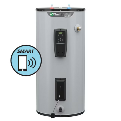 A.O. Smith Signature 300 50-Gallons Short  5500-watt Double Element Smart Electric Water Heater with Leak Detection - Item #3806370 | Model #EE9-50R55DV