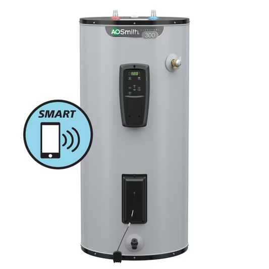 A.O. Smith Signature 300 50-Gallons Short  5500-watt Double Element Smart Electric Water Heater with Leak Detection - Item #3806370 | Model #EE9-50R55DV