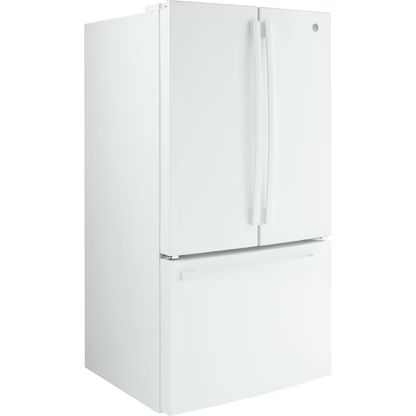 GE 27-cu ft French Door Refrigerator with Ice Maker and Water dispenser (White) ENERGY STAR