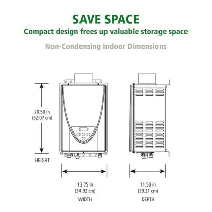 A.O. Smith Signature Series 8-GPM 190000-BTU Indoor Natural Gas/Liquid Propane Tankless Water Heater - Item #1055556 | Model #GT15-310C-I