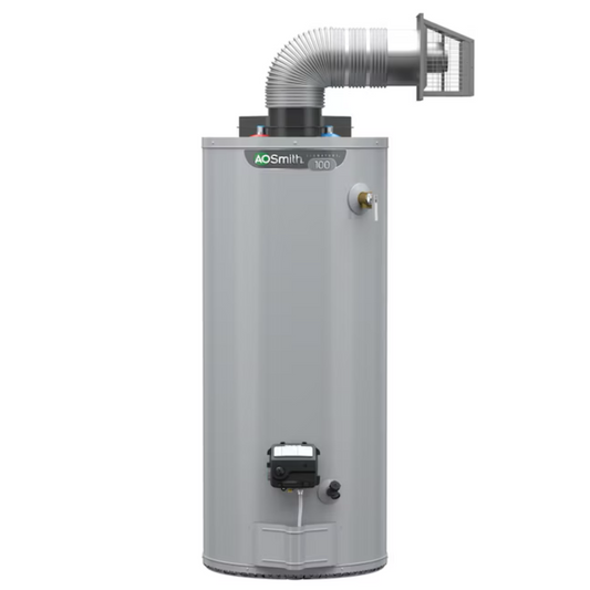 A.O. Smith Signature 100 50-Gallon Tall 6-year Warranty 40000-BTU Direct Vent Natural Gas Water Heater - G6-DVT5040NV