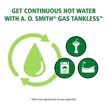 A.O. Smith Signature Series 6.6-GPM 160000-BTU Indoor Natural Gas Tankless Water Heater - GT15-240-NI