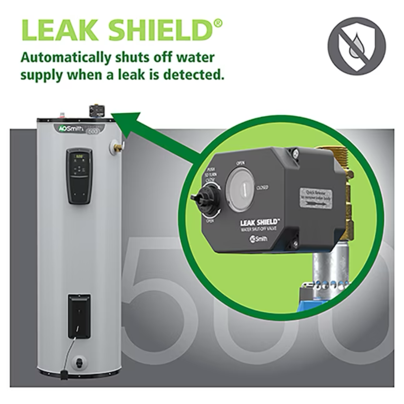 A.O. Smith Signature 500 40-Gallon Short 15500-Watt Double Element Smart Electric Water Heater with Leak Detection & Automatic Shut-Off - Item #3806365 | Model #EE12-40R55DVF