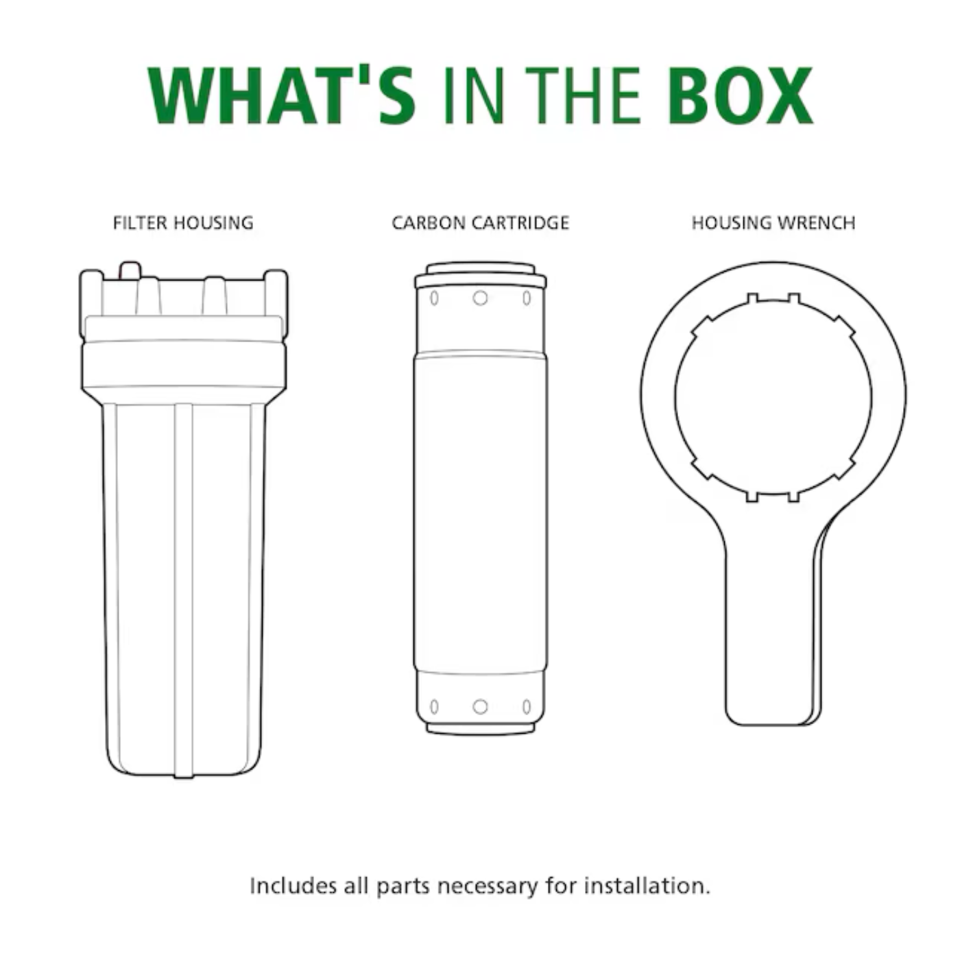 A.O. Smith Single-stage Gac Under Sink Water Filtration System - AO-MF-B