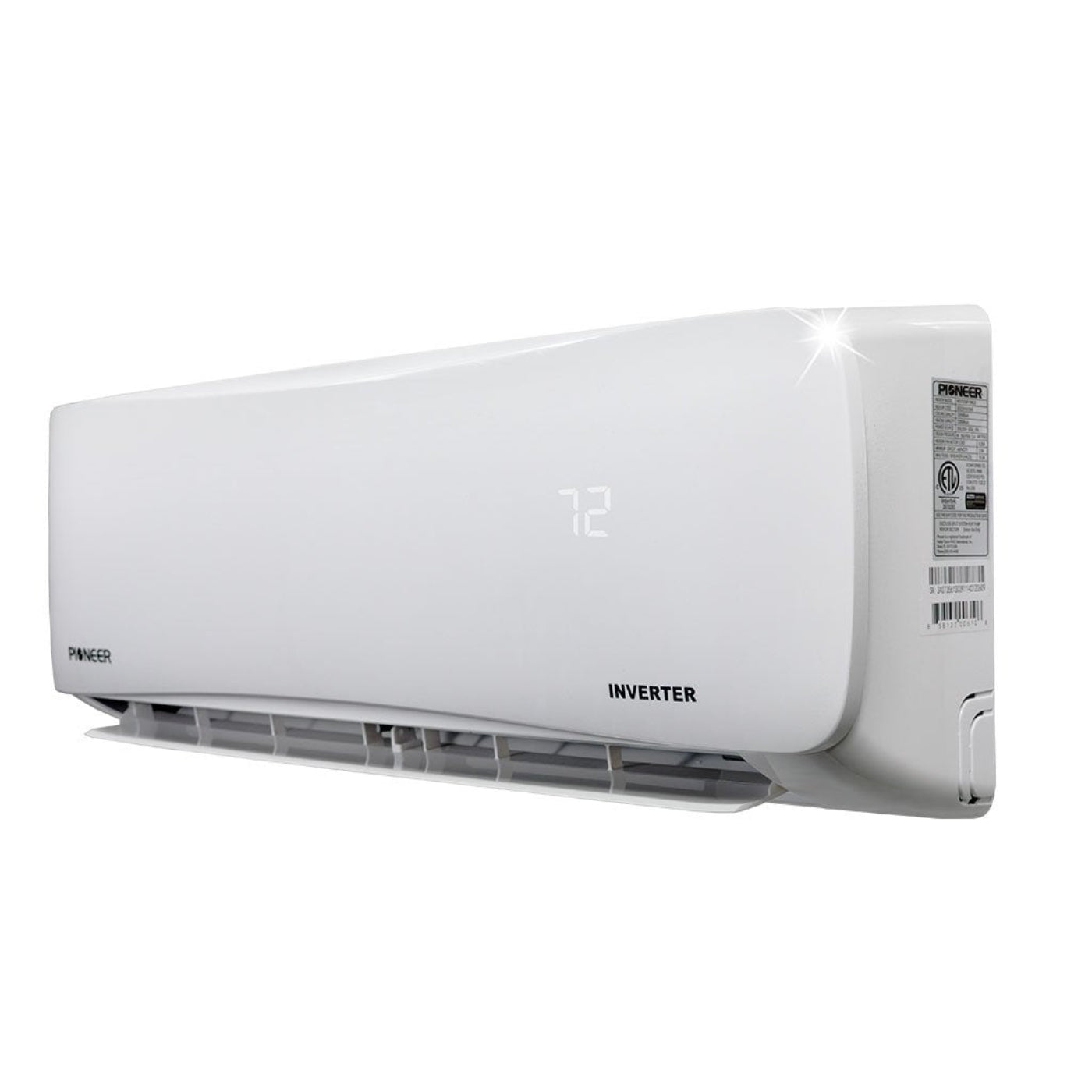 Pioneer 9,000 BTU 21.5 SEER2 Ductless Mini-Split Inverter+ Energy-Star Air Conditioner Heat Pump System Full Set 115V - WYS009AMFI20RL-10
