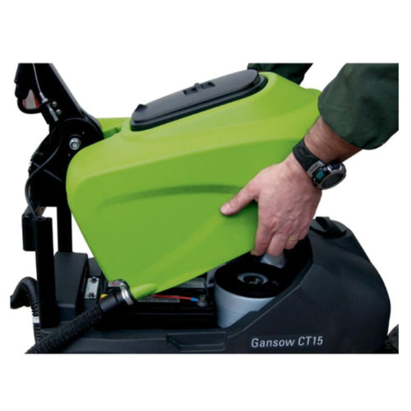 IPC Eagle CT15E Compact Electric 14" Auto Floor Scrubber w/ Brush - 4 Gallons - EAG-CT15E35