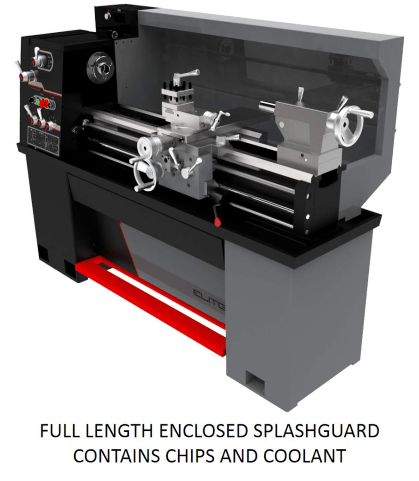 JET Elite Lathe E-1340VS with ACU-RITE 303 CSS DRO with Taper Attachment - JET Elite Lathe EGH-1740 with ACU-RITE 203 DRO with Collet Closer - JT9-892505