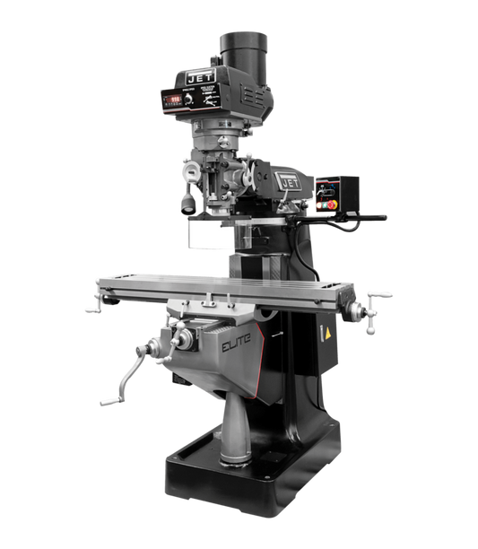 JET Elite ETM-949 Mill with 3-Axis ACU-RITE 203 (Quill) DRO and X-Axis JET Powerfeed - JT9-894117