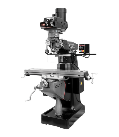 JET Elite ETM-949 Mill with X-Axis JET Powerfeed and USA Made Air Draw Bar - JT9-894104