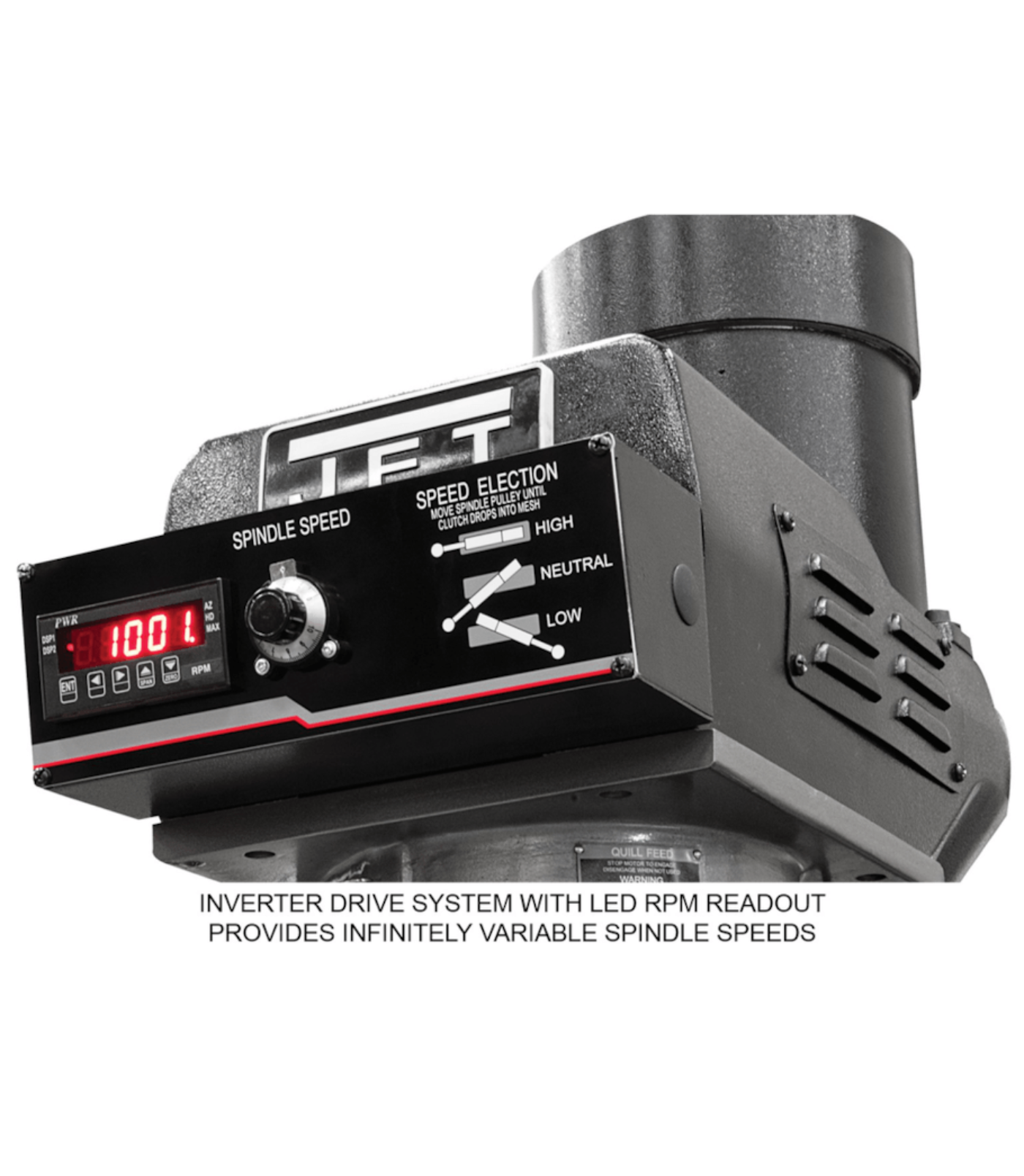 JET Elite ETM-949 Mill with 3-Axis ACU-RITE 203 (Quill) DRO and X-Axis JET Powerfeed - JT9-894117