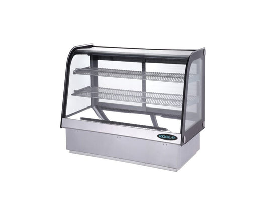 Kool-It  | 35" Wide Stainless Steel Curved Glass Display Case - KCD-36